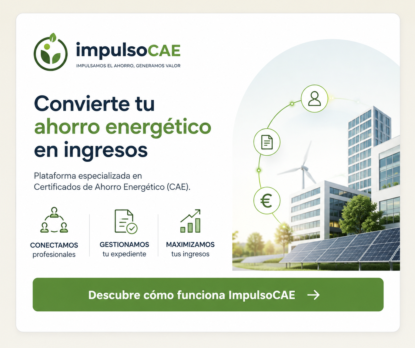 Convierte el ahorro energético de tus instalaciones en ingresos